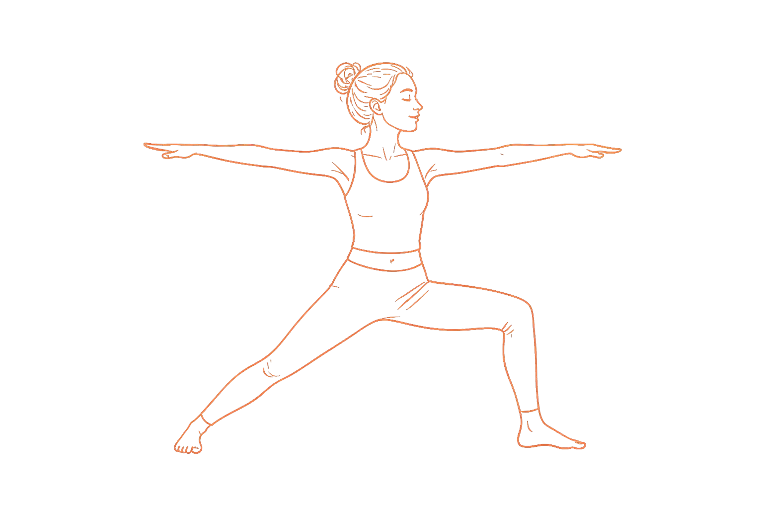 Illustration posture de yoga M'Yoga